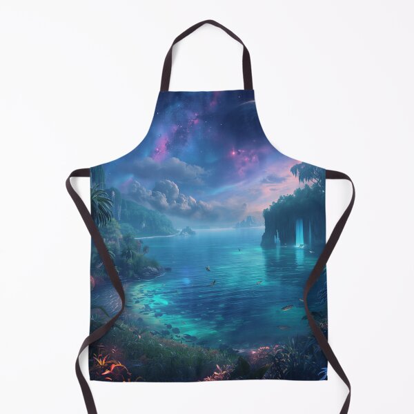 Item preview, Galactic Jungle Ocean Alien Landscape designed and sold by Luminous Wilds.