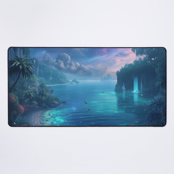 Item preview, Galactic Jungle Ocean Alien Landscape designed and sold by Luminous Wilds.