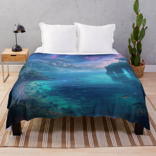 Item preview, Galactic Jungle Ocean Alien Landscape designed and sold by Luminous Wilds.