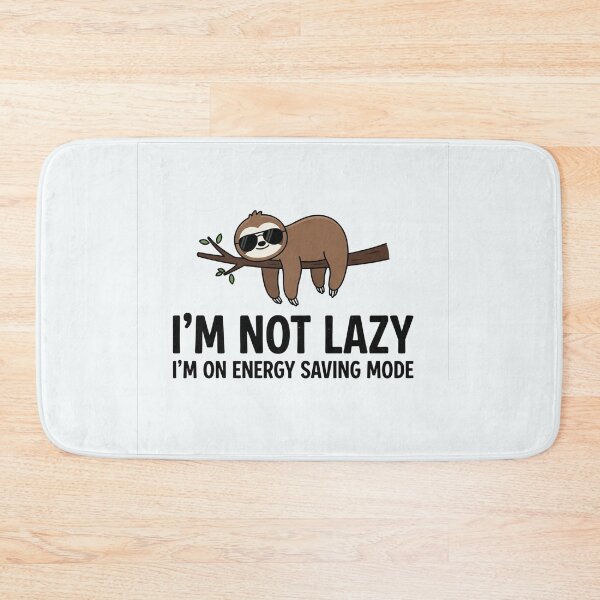 Item preview, Cool Sloth Energy Saving Mode Quote designed and sold by Owcomm.