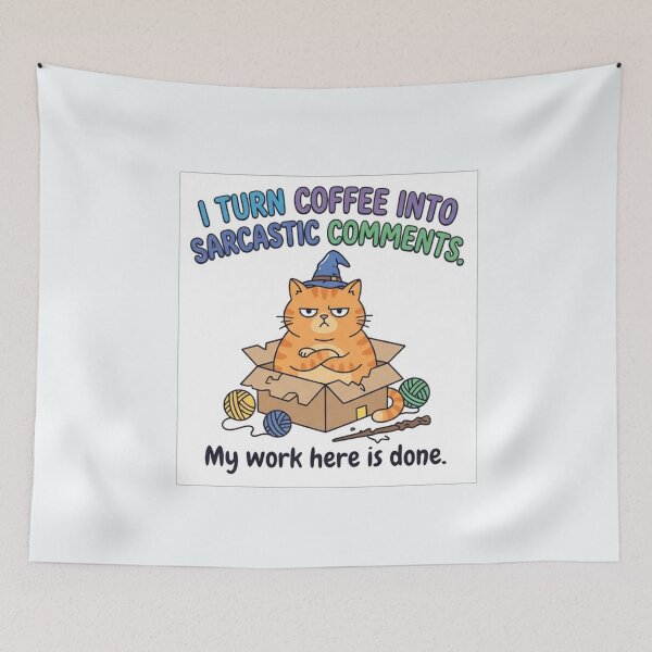 Item preview, Grumpy Cat Coffee Into Sarcastic Comments designed and sold by Owcomm.