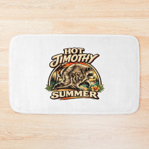 Item preview, Hot Jimothy Summer Funny Raccoon Beach Vacation Vintage Sunset Coastal designed and sold by StanaLuis.