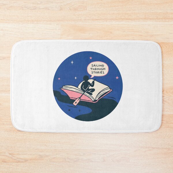 Item preview, Sailing Through Stories Book Lover Sticker designed and sold by Timegraf.