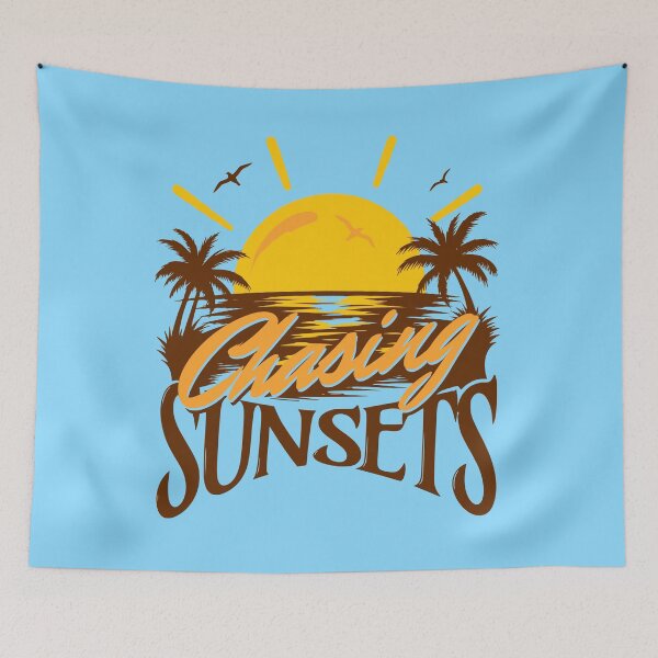 Item preview, Chasing Sunsets Warm Ochre Yellow Boho Summer Graphic designed and sold by illeN-Art-World.