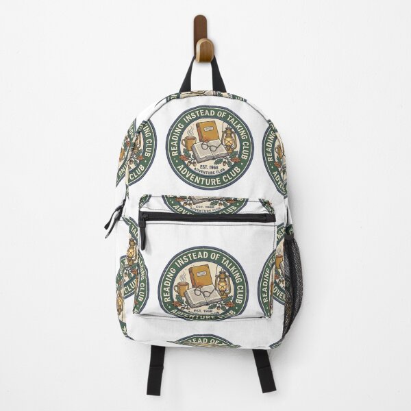 Item preview, Reading Instead of Talking Club Vintage Adventure Badge designed and sold by urbinet.