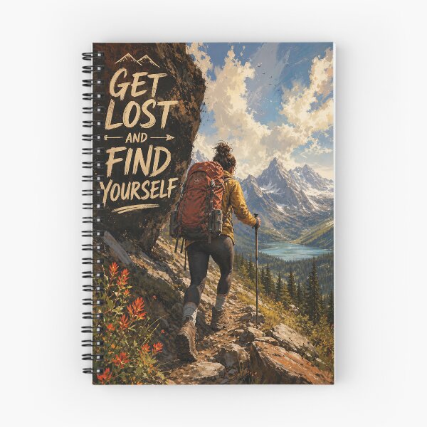 Item preview, Get Lost, Find Yourself – Adventure Wilderness Graphic designed and sold by Jandedan.