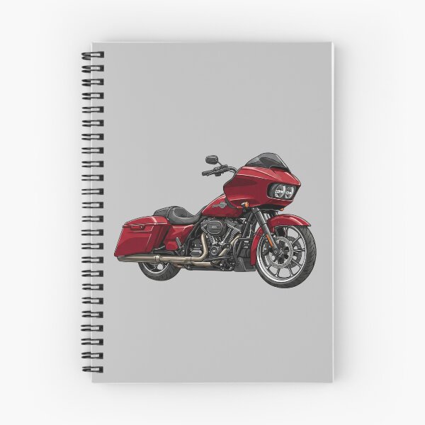 Item preview, Red Harley Davidson Road Glide Special Bagger Motorcycle Illustration designed and sold by Motorline44.