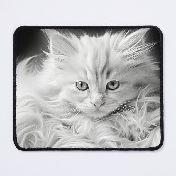 Item preview, Gentle Gaze of a White Kitten designed and sold by djovan.