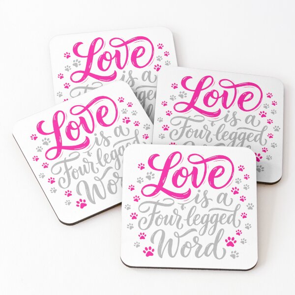 Item preview, Dog, Love is a four legged word, cute, funny dog Essential T-Shirt designed and sold by gidget-gadget.