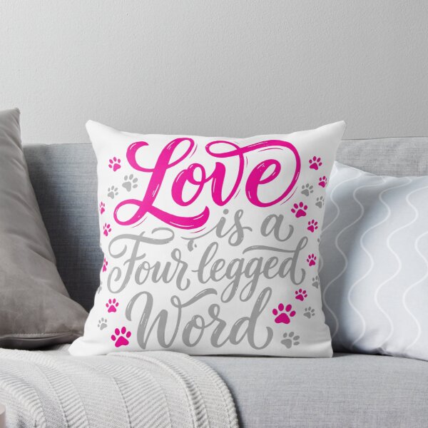Item preview, Dog, Love is a four legged word, cute, funny dog Essential T-Shirt designed and sold by gidget-gadget.