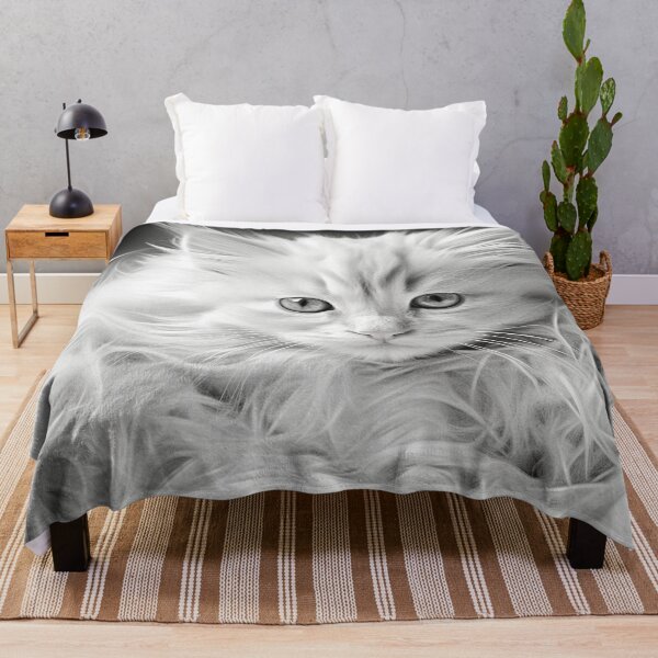 Item preview, Gentle Gaze of a White Kitten designed and sold by djovan.
