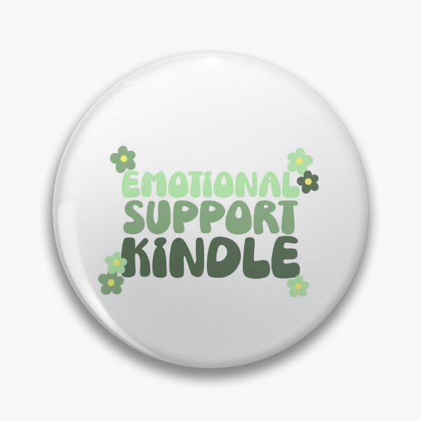 Item preview, Emotional Support Kindle Green Flowers designed and sold by letizzart designs.