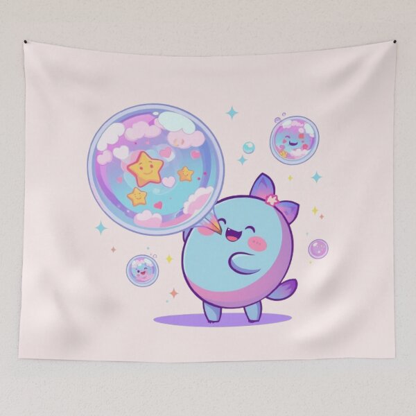 Item preview, Bubble Beast Sticker | Cute Bubble Monster Kawaii Mascot Design designed and sold by Stylestickers55.