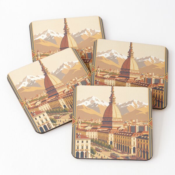 Item preview, Turin Italy Vintage Travel Poster designed and sold by Bomax121.