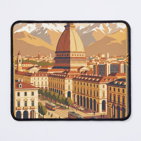 Item preview, Turin Italy Vintage Travel Poster designed and sold by Bomax121.