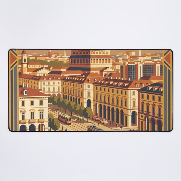 Item preview, Turin Italy Vintage Travel Poster designed and sold by Bomax121.