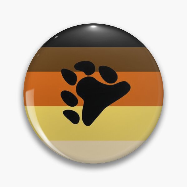 Item preview, Bear Brotherhood LGBT Pride: Vintage Paw Print Silhouette and Bear Cave Community Quotes Fan Art Poster designed and sold by benja-08.