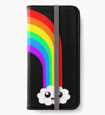 Happy Rainbow (On Black) iPhone Wallet/Case/Skin
