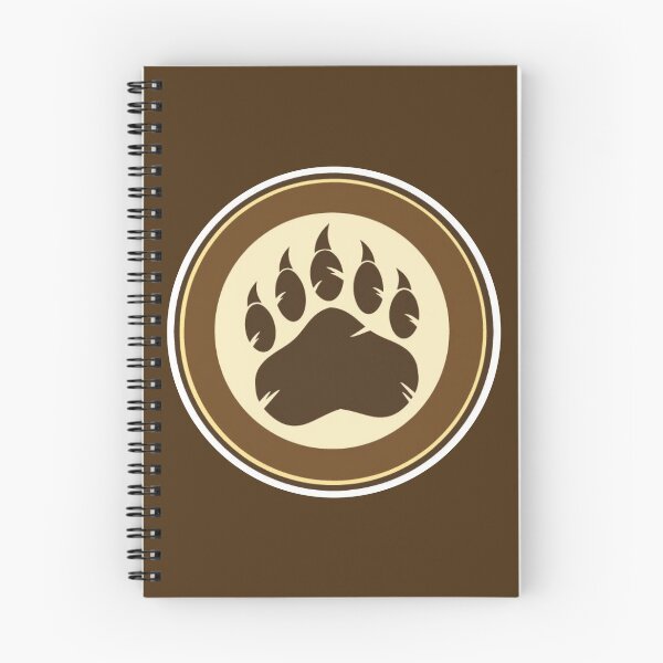 Item preview, Bear Brotherhood LGBT Pride: Vintage Paw Print Silhouette and Bear Cave Community Quotes Fan Art Poster designed and sold by benja-08.