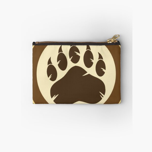 Item preview, Bear Brotherhood LGBT Pride: Vintage Paw Print Silhouette and Bear Cave Community Quotes Fan Art Poster designed and sold by benja-08.
