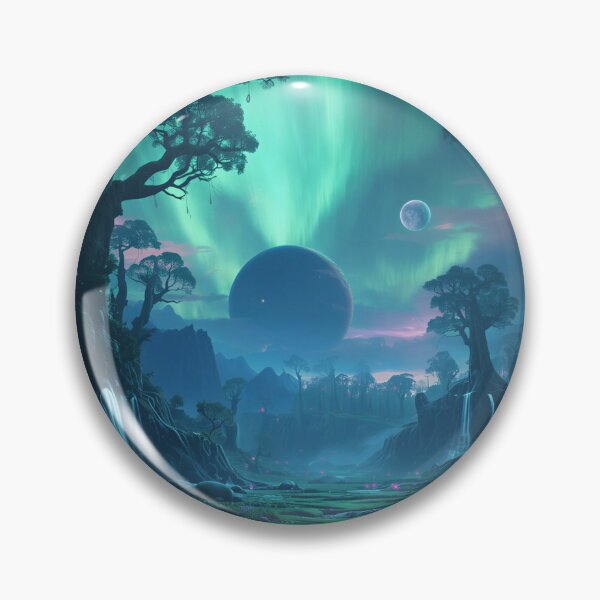 Item preview, Eternal Aurora Tree Cathedral Alien Landscape designed and sold by Luminous Wilds.