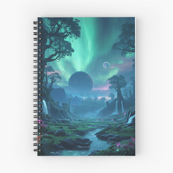 Item preview, Eternal Aurora Tree Cathedral Alien Landscape designed and sold by Luminous Wilds.