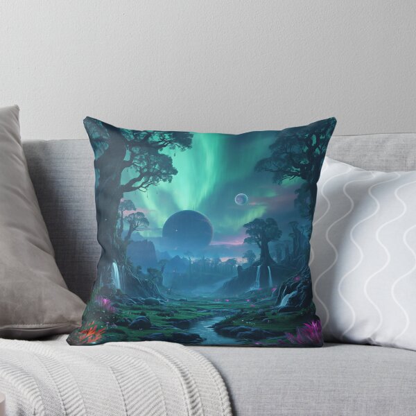 Item preview, Eternal Aurora Tree Cathedral Alien Landscape designed and sold by Luminous Wilds.