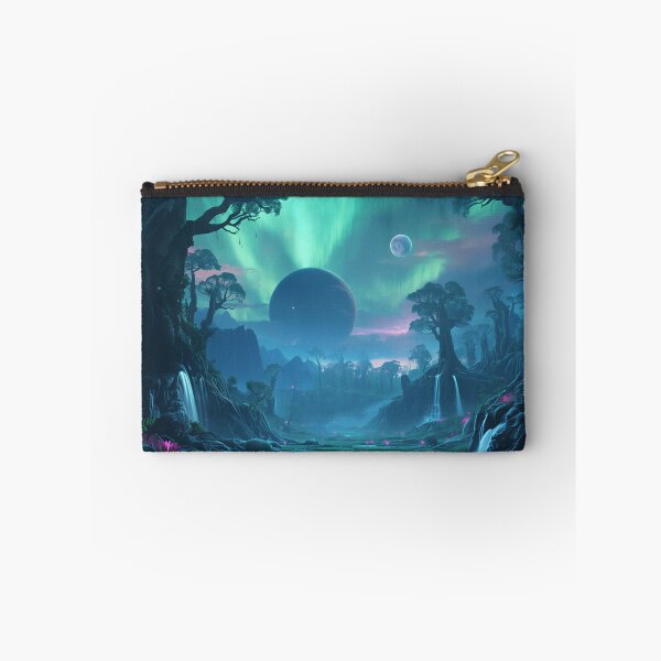 Item preview, Eternal Aurora Tree Cathedral Alien Landscape designed and sold by Luminous Wilds.