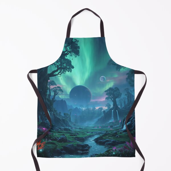 Item preview, Eternal Aurora Tree Cathedral Alien Landscape designed and sold by Luminous Wilds.