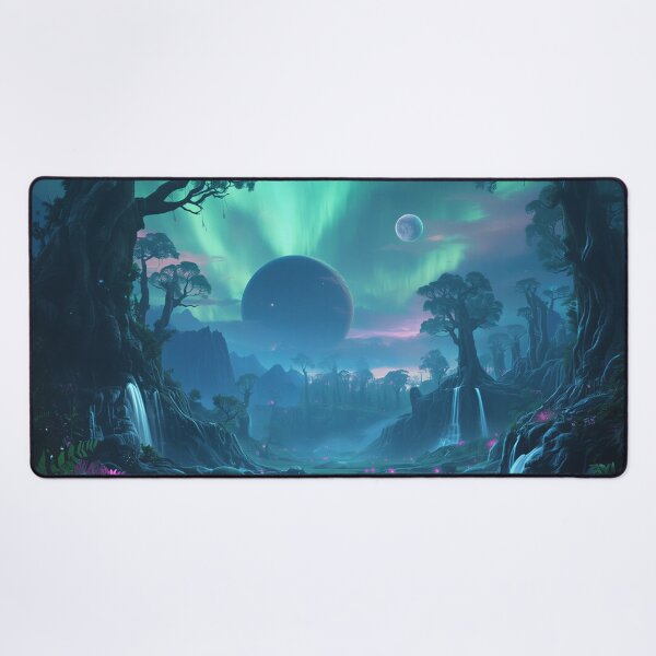 Item preview, Eternal Aurora Tree Cathedral Alien Landscape designed and sold by Luminous Wilds.