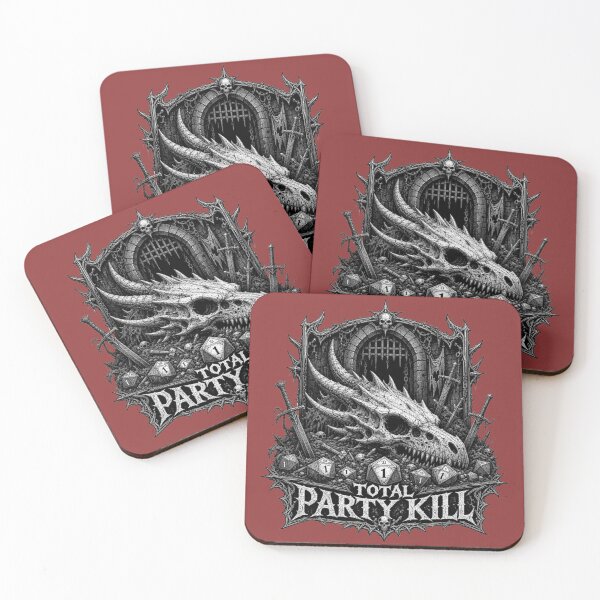 Item preview, TPK Total Party Kill - Dark Fantasy TTRPG Gamer Merch designed and sold by Dice_Goblin_Studio.