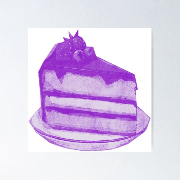Item preview, Cartoon Cake Slice designed and sold by kinpirks.