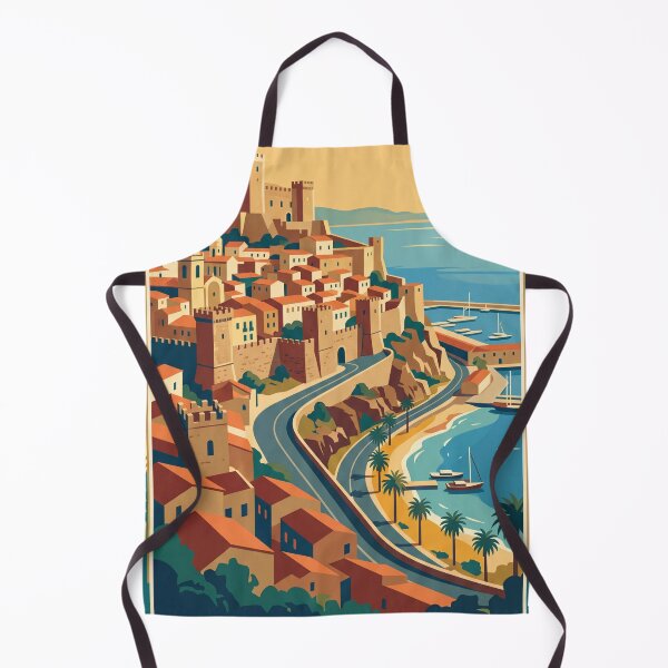 Item preview, Cagliari Italy Vintage Travel Poster designed and sold by Bomax121.