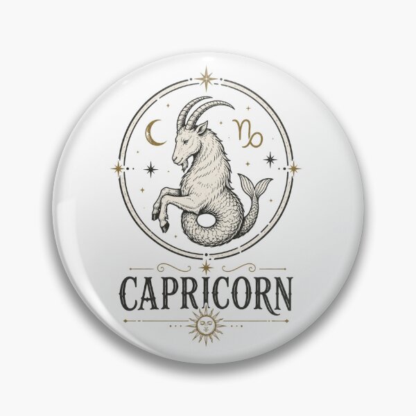 Item preview, Vintage Capricorn Zodiac Celestial Sea Goat designed and sold by TSshirtShoppe.