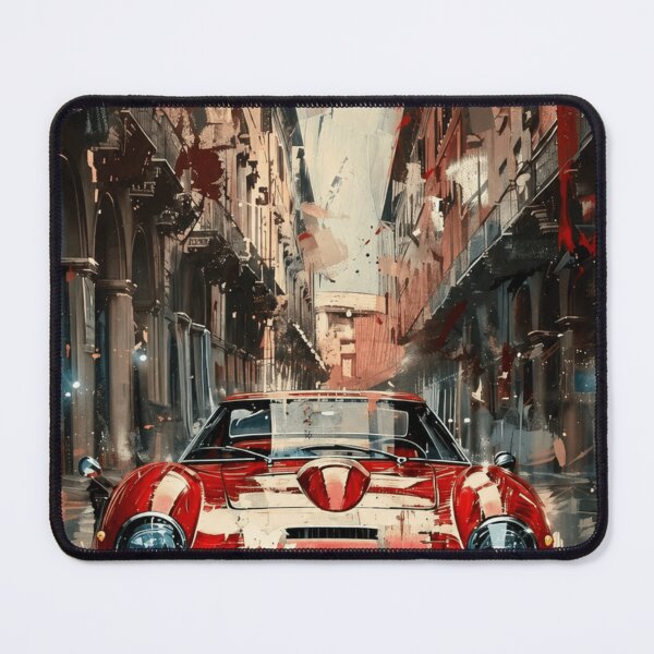 Item preview, Vintage Red Classic Sports Car Wall Art | Retro Automotive Illustration designed and sold by Iceberg Comic Book Lounge.