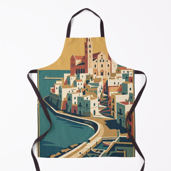 Item preview, Bari Italy Vintage Travel Poster designed and sold by Bomax121.