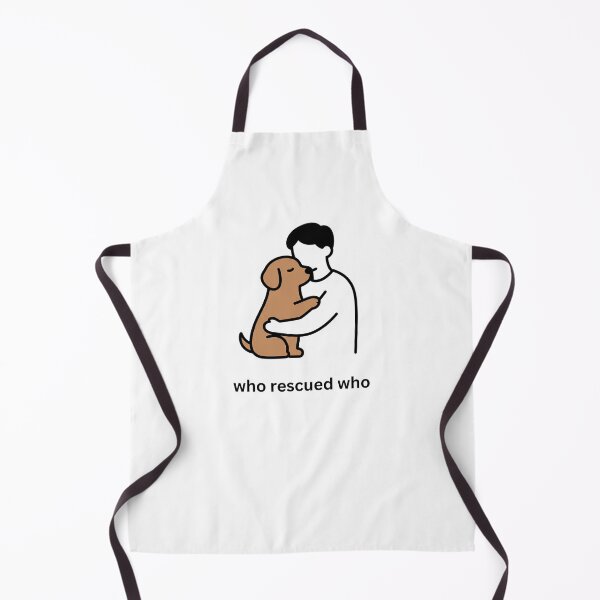 Item preview, Who Rescued Who - Man Hugging Dog designed and sold by MaddyDesignsCo.