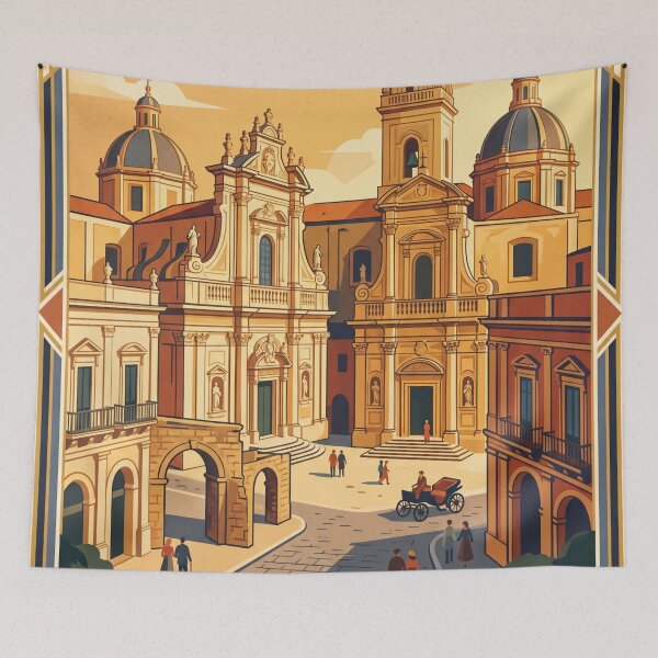 Item preview, Lecce Italy Vintage Travel Poster designed and sold by Bomax121.