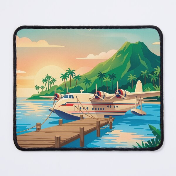 Item preview, Vintage Tropical Seaplane designed and sold by Design-Illusi0n.