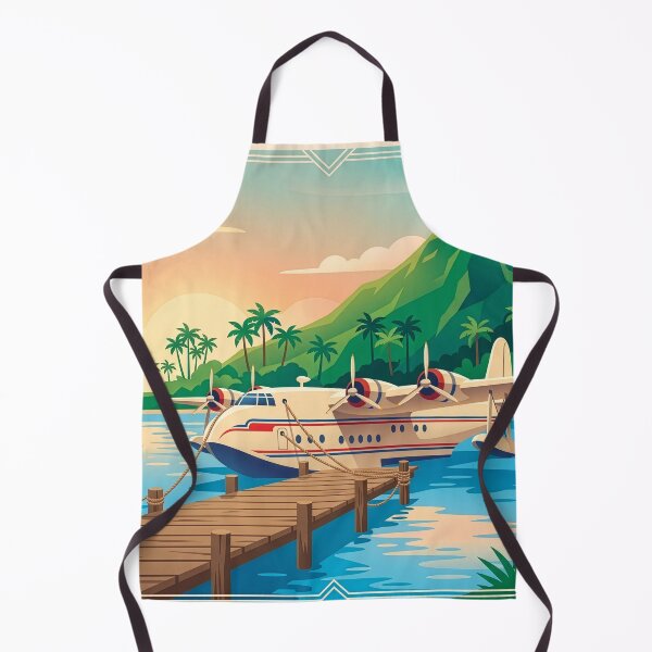 Item preview, Vintage Tropical Seaplane designed and sold by Design-Illusi0n.