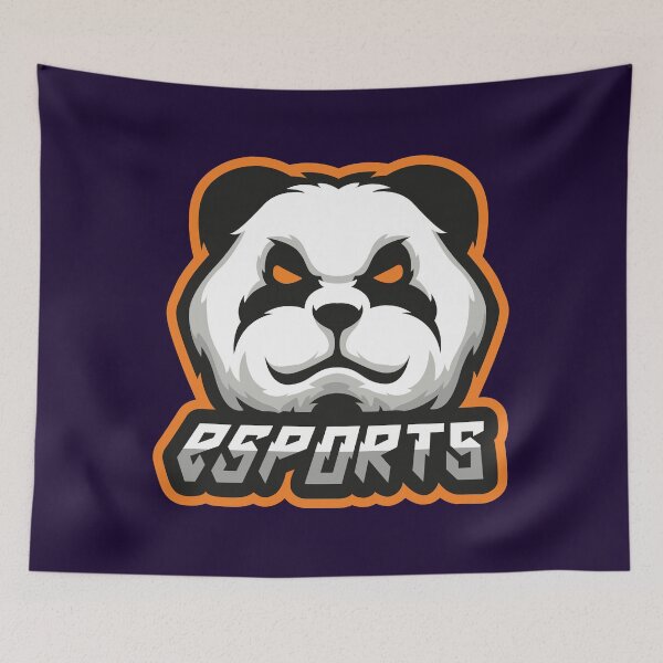 Item preview, Panda Esports Gaming Mascot Logo – Cute Fierce Gamer Design designed and sold by MerlinWear.