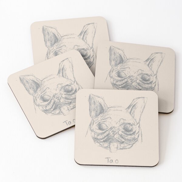Item preview, Tao French Bulldog Gift Dog Pet Portait Pencil Sketch Original Beige Classic Sketchbook designed and sold by BOKEbyTC.
