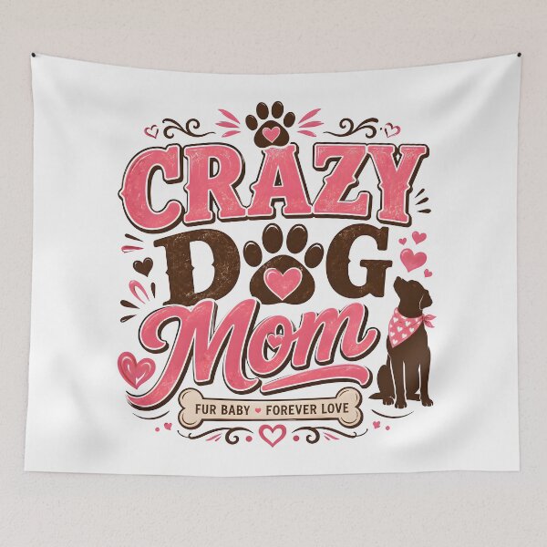 Item preview, dog lover gifts, funny dog mom, pawsome gifts, pet mom designed and sold by TrueArtVibes.