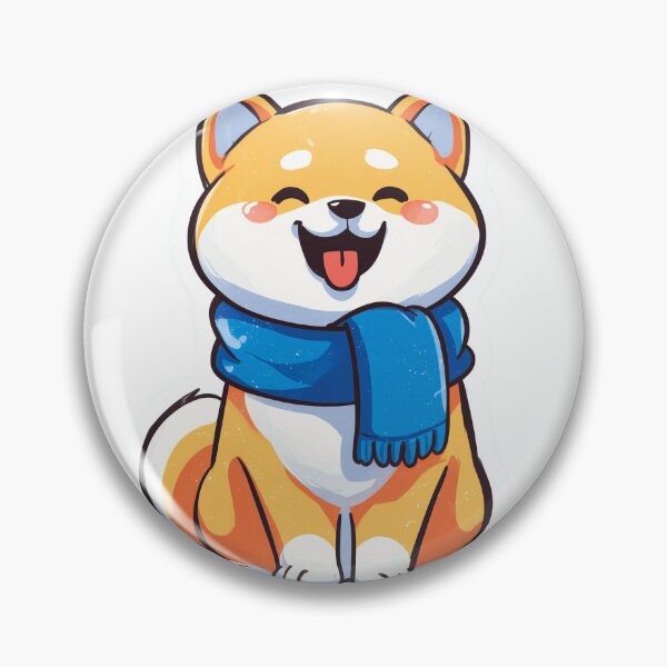 Item preview, Shiba Inu Scarf Cute Kawaii Doge designed and sold by StickerMan17.