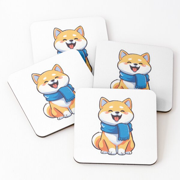 Item preview, Shiba Inu Scarf Cute Kawaii Doge designed and sold by StickerMan17.