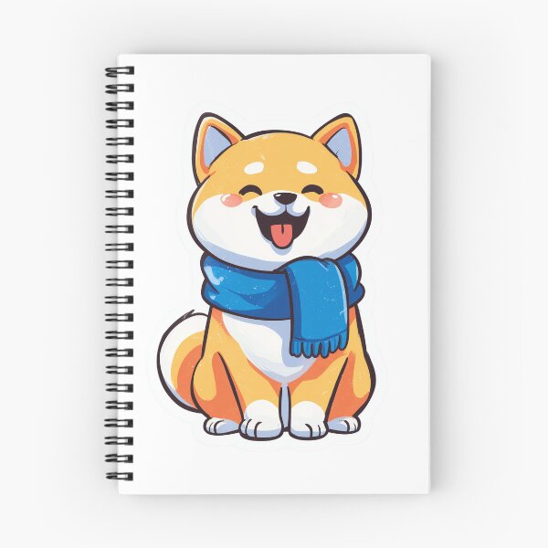 Item preview, Shiba Inu Scarf Cute Kawaii Doge designed and sold by StickerMan17.