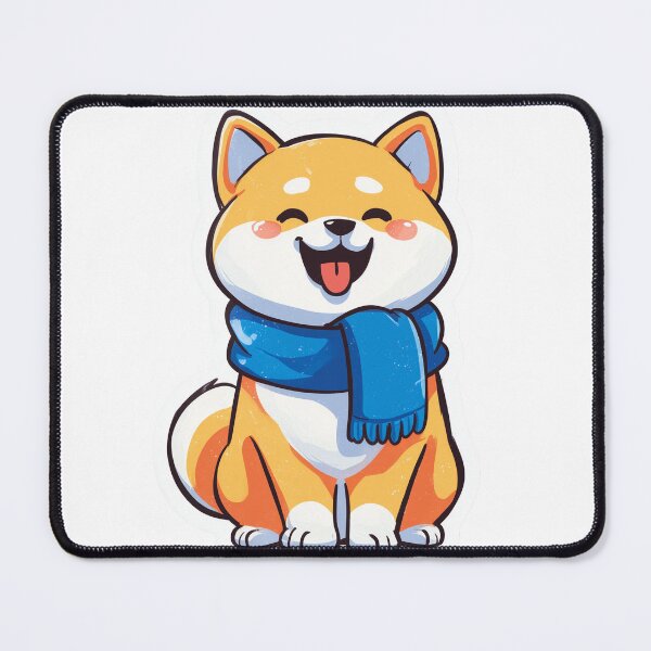 Item preview, Shiba Inu Scarf Cute Kawaii Doge designed and sold by StickerMan17.
