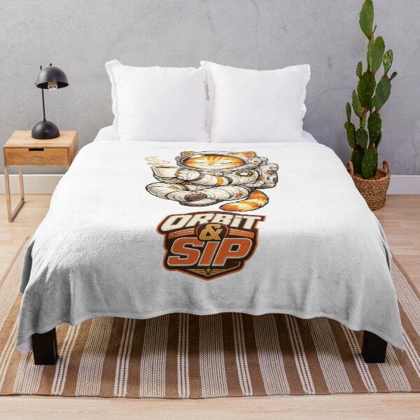 Item preview, Orbit & Sip | Cute Astronaut Cat Coffee Space Illustration designed and sold by Jaani-T.