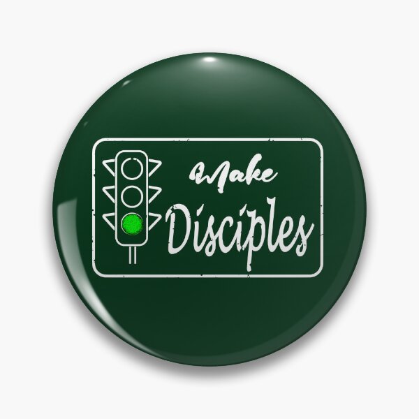 Item preview, Go And Make Disciples -  Matthew 28:19 inspired Traffic light design | Great Commission Christian Minimal Typography | White designed and sold by ZechJohnRB.