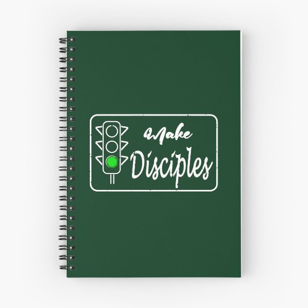 Item preview, Go And Make Disciples -  Matthew 28:19 inspired Traffic light design | Great Commission Christian Minimal Typography | White designed and sold by ZechJohnRB.